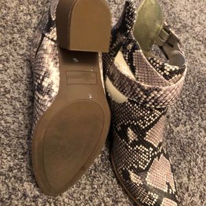 Snakeskin Booties